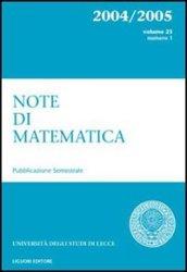 Note di matematica. 23.