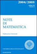 Note di matematica. 23.