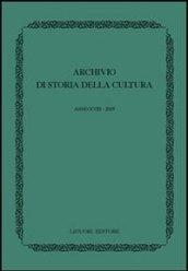 Archivio di storia della cultura (2005)