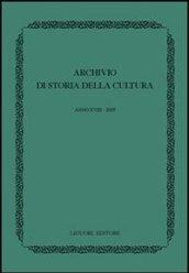 Archivio di storia della cultura (2005)