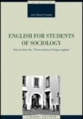 English for students of sociology. How to face the «prova tecnica di lingua inglese»