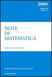 Note di matematica. 24.