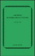 Archivio di storia della cultura (2006)