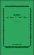 Archivio di storia della cultura (2006)