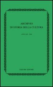 Archivio di storia della cultura (2006)