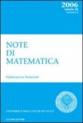 Note di matematica. 26.