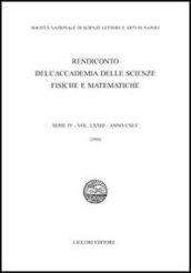 Rendiconto dell'Accademia delle scienze fisiche e matematiche. Serie IV. 73.2006