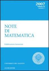 Note di matematica: 27\1