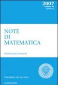 Note di matematica: 27\2