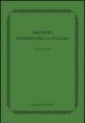 Archivio di storia della cultura (2008)
