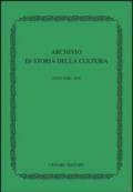 Archivio di storia della cultura (2010)