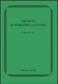 Archivio di storia della cultura (2014). 18.