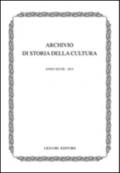 Archivio di storia della cultura (2015): 28