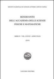 Rendiconto dell'Accademia delle scienze fisiche e matematiche. Serie IV. 77.