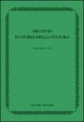 Archivio di storia della cultura (2011)