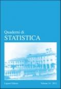 Quaderni di statistica (2012): 14