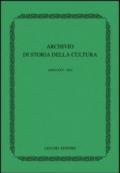 Archivio di storia della cultura (2012)