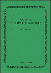 Archivio di storia della cultura (2012)