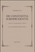 De constantia iurisprudentis (Napoli 1721, con postille autografe, ms.XIII B 62)