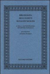 Bibliografia degli scritti di Fausto Nicolini