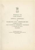 Octogesima adveniens. Epistula apostolica ad Mauricium S. R. E. Cardinalem Roy octogesimo expleto anno ab editis litteris encyclicis e verbis appellatis Rerum novaru