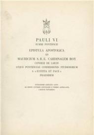 Octogesima adveniens. Epistula apostolica ad Mauricium S. R. E. Cardinalem Roy octogesimo expleto anno ab editis litteris encyclicis e verbis appellatis Rerum novaru