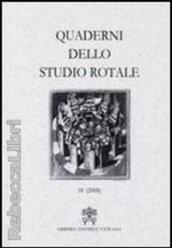 Quaderni dello studio rotale: 15