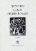 Quaderni dello studio rotale: 16