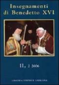 Insegnamenti di Benedetto XVI (2006): 2\2