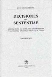 Rotae Romanae decisiones seu sententiae. Decisiones seu sententiae. Selectae inter eas quae anno 2000 prodierunt cura eiusdem Apostolici tribunalis editae: 92