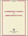 Matrimonio canonico e ordinamento civile