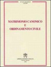 Matrimonio canonico e ordinamento civile