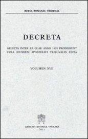 Decreta. Selecta inter ea quae anno 1999 prodierunt cura eiusdem Apostolici Tribunalis edita: 27