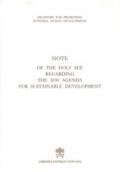 Note of the Holy See regarding the 2030 agenda for sustainable development