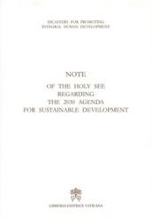 Note of the Holy See regarding the 2030 agenda for sustainable development