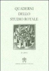 Quaderni dello studio rotale (2011): 21