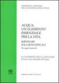 Acqua un elemento essenziale per la vita. Impostare soluzioni efficaci. Un aggiornamento. Il contributo della Santa Sede al Sesto Forum Mondiale dell'Acqua