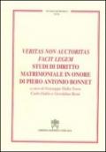 Veritas non auctoritas facit legem studi di diritto matrimoniale in onore di Pietro Antonio Bonnet