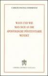 Wann und wie man sich an die Apostoliche Ponitentiarie wendet