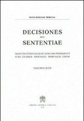 Decisiones seu sententiae. Selectae inter eas quae anno 2005 prodierunt cura eiusdem apostolici tribunalis editae: 97