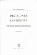 Decisiones seu sententiae. Selectae inter eas quae anno 2009 prodierunt cura eiusdem apostolici tribunalis editae