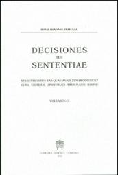 Decisiones seu sententiae. Selectae inter eas quae anno 2009 prodierunt cura eiusdem apostolici tribunalis editae