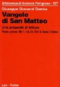 Vangelo di san Matteo. Una proposta di lettura: 1