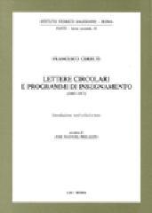 Lettere circolari e programmi di insegnamento