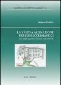 La valida alienazione dei beni ecclesiastici. Uno studio a partire daicann. 1291-1292 CIC