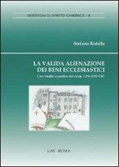 La valida alienazione dei beni ecclesiastici. Uno studio a partire daicann. 1291-1292 CIC