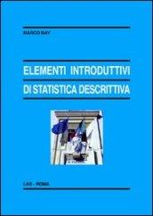 Elementi introduttivi di statistica descrittiva