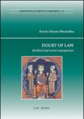 Doubt of law. Juridical and moral consequences