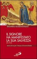 Il Signore ha manifestato la sua salvezza (Sal 98,2). Lectio divina per il tempo di Avvento-Natale. Anno A