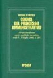 Codice del processo amministrativo. Le modifiche introdotte dalla Legge 21 luglio 2000 n. 205